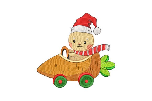 A Bunny Driving a Carrot Car: Holiday Charm & Practical Stitching