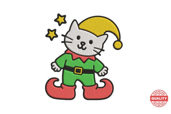 A Designer's Real-World Look at the Christmas Cat Elf Embroidery File
