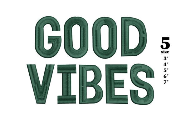A Designer's Review of the Good Vibes Embroidery Design