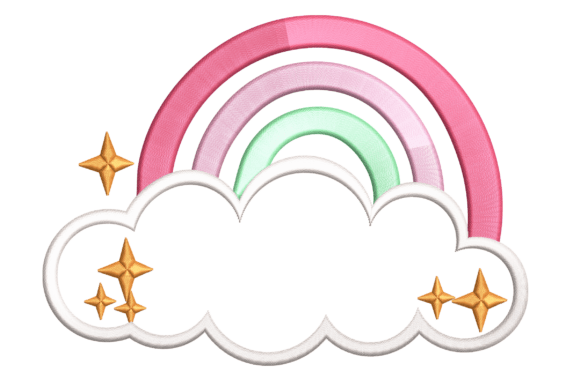 A Designer's Review of the Pastel Rainbow Cloud Embroidery