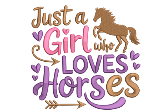 A Horse-Loving Girl Design for Seasonal Projects