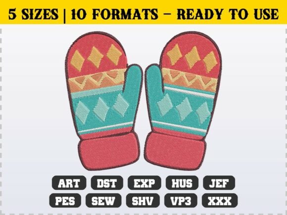 A Professional Review of the Winter Cozy Holiday Mittens Embroidery Design
