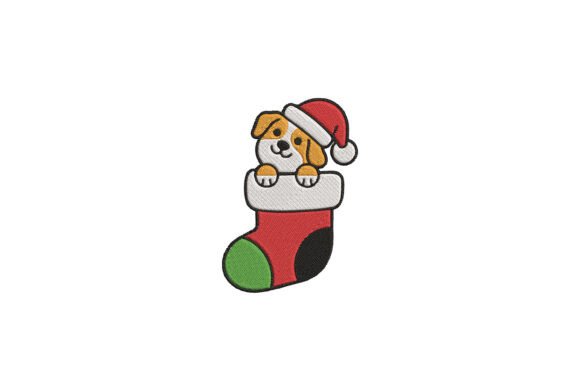 Christmas Puppy in Stocking: A Holiday Embroidery Review