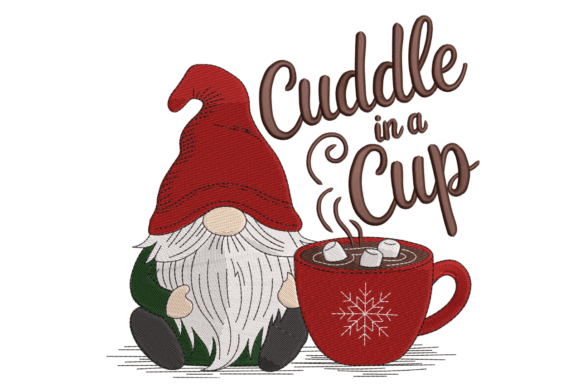 Cuddle in a Cup Gnome: A Cozy Embroidery Review