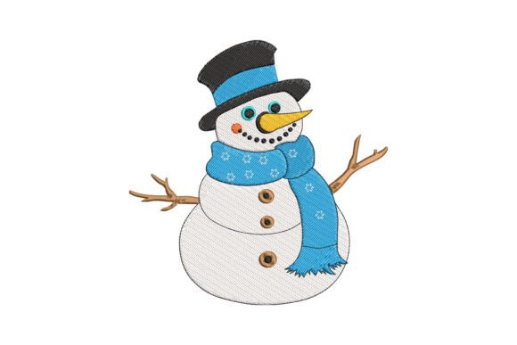 Cute Snowman Embroidery: A Boutique Design Review
