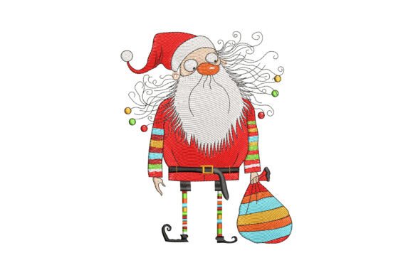 Embroidery Designer Review: Funny Quirky Santa Christmas