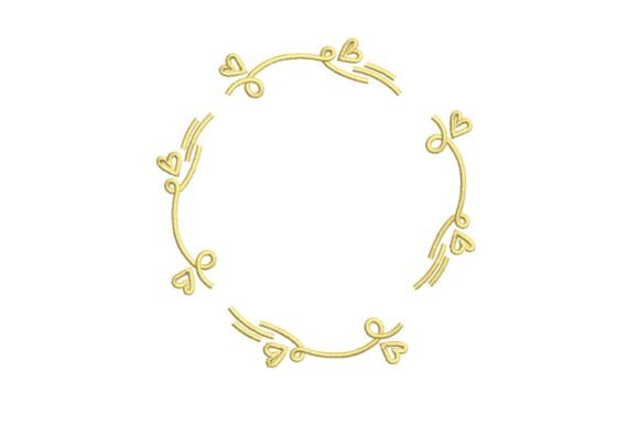 Evaluating the Golden Heart Swirl Frame Embroidery Design