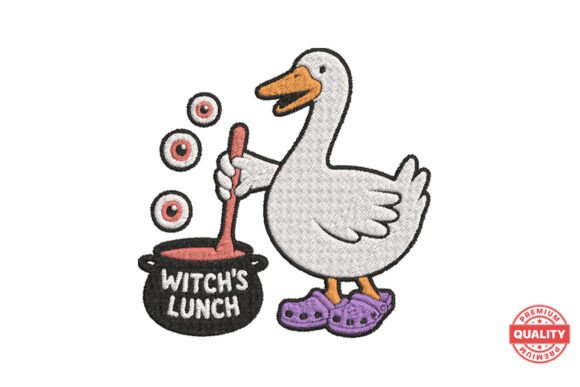 Funny Witch Duck Halloween: A Design Review for Holiday Crafting