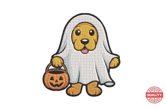 Professional Review: Halloween Dog Vampire with Pumpkin Embroidery Design