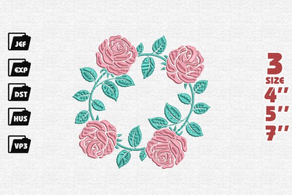 Rose Wreath Frame Embroidery: A Craft Fair Designer's Review
