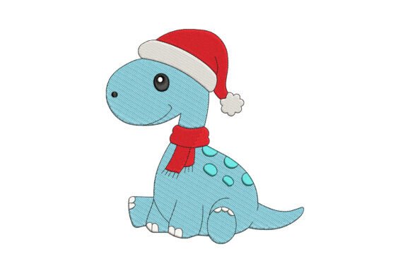 Santa Dinosaur: A Whimsical Holiday Embroidery Design for Personalized Gifts