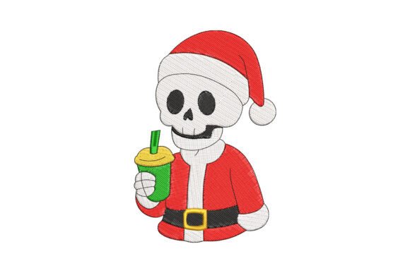 Santa Skeleton Christmas: A Bold Holiday Design for Modern Crafters