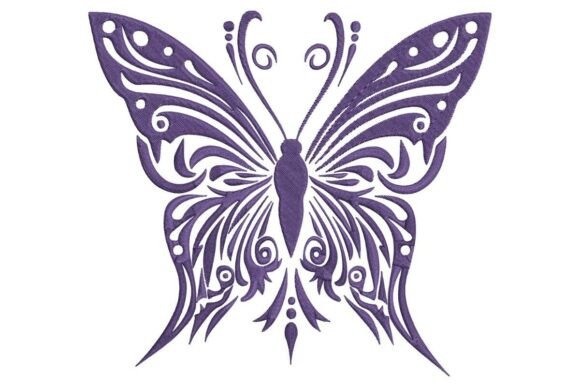 The Ornate Purple Butterfly: A Holiday Embroidery Gem